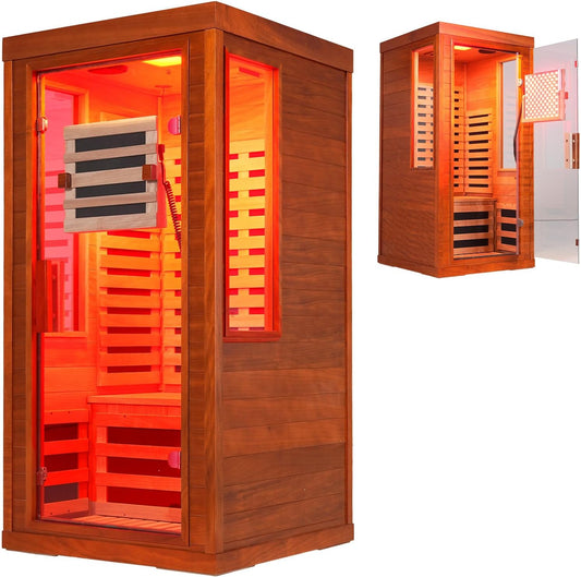 Infrared Sauna with Fda-Certified Red Light Therapy 660Nm & 850Nm