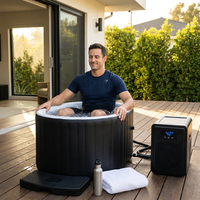Ice Bath Tub & Cold Plunge Chiller Kit, 1/3HP Ice Bath Chiller with Built-In Pump & Filter, XL 120 Gal Insulated Ice Pod Pro, Cold Plunge Tub with Water Chiller for Cold Therapy — Lifestyle