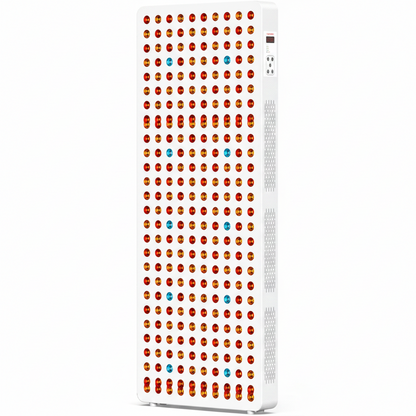 Red Light Therapy Panel Designed for Full Body Treatment, 7 Clinical Wavelengths, 300 Dual Chip LEDs, Timer Control